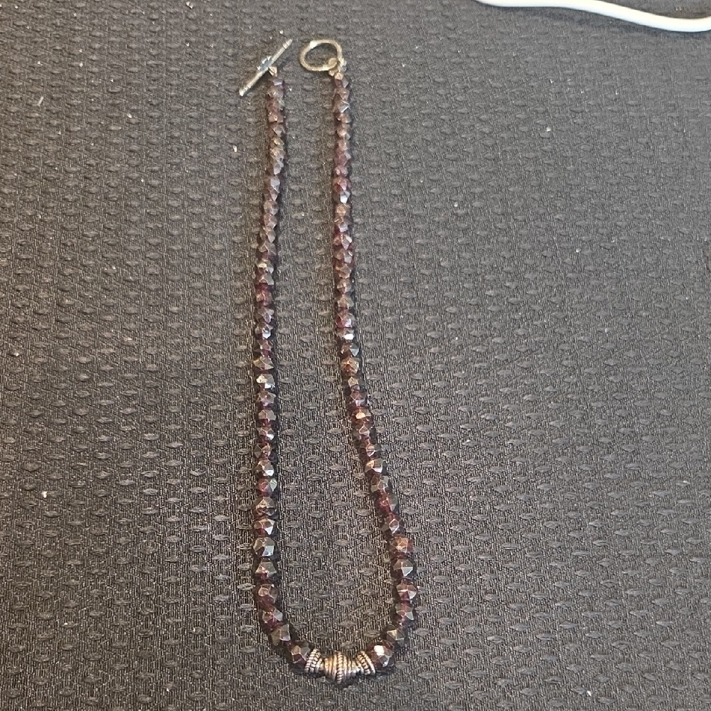 Garnet 925 Silver Necklace